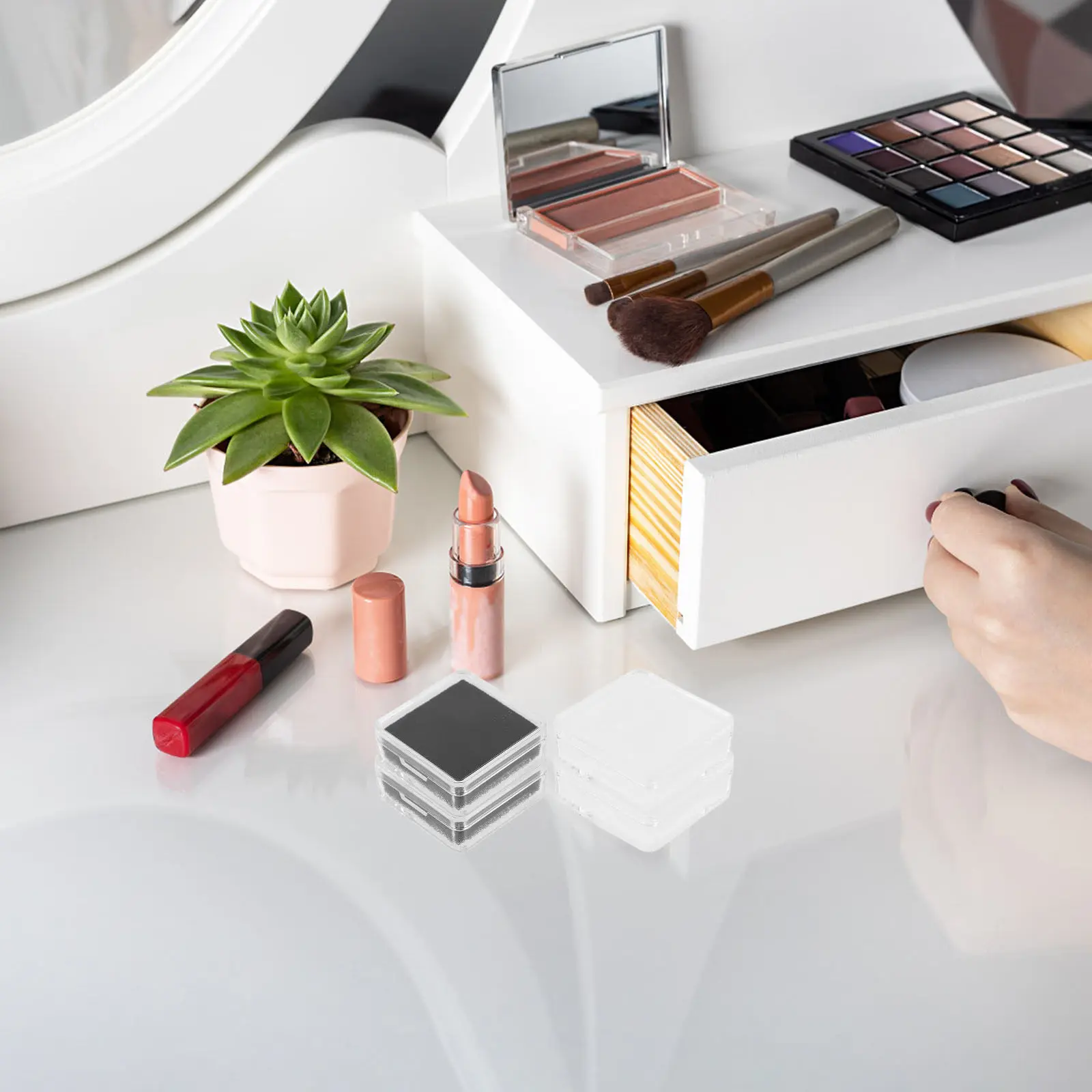 

Набор из 12 прозрачных акриловых коробочек для ювелирных изделий: органайзеры для колье, браслетов, серег, витрины для демонстрации украшений