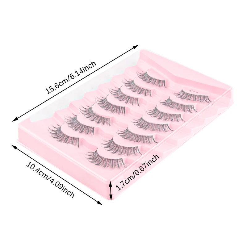 YSDO 3/5/7 Pairs Wispy 3D False Eyelashes Korean Style Faux Cils Natural Long Fake Lashes Volume Eyelash Extension Makeup Tools