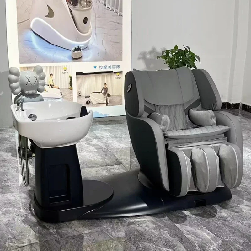 Single Sleeping Water Bed Shampoo Chair Wash Hair Salon Japanese Scalp Treatment Spa Stretcher Headspa Cadeira Pedicure Foot