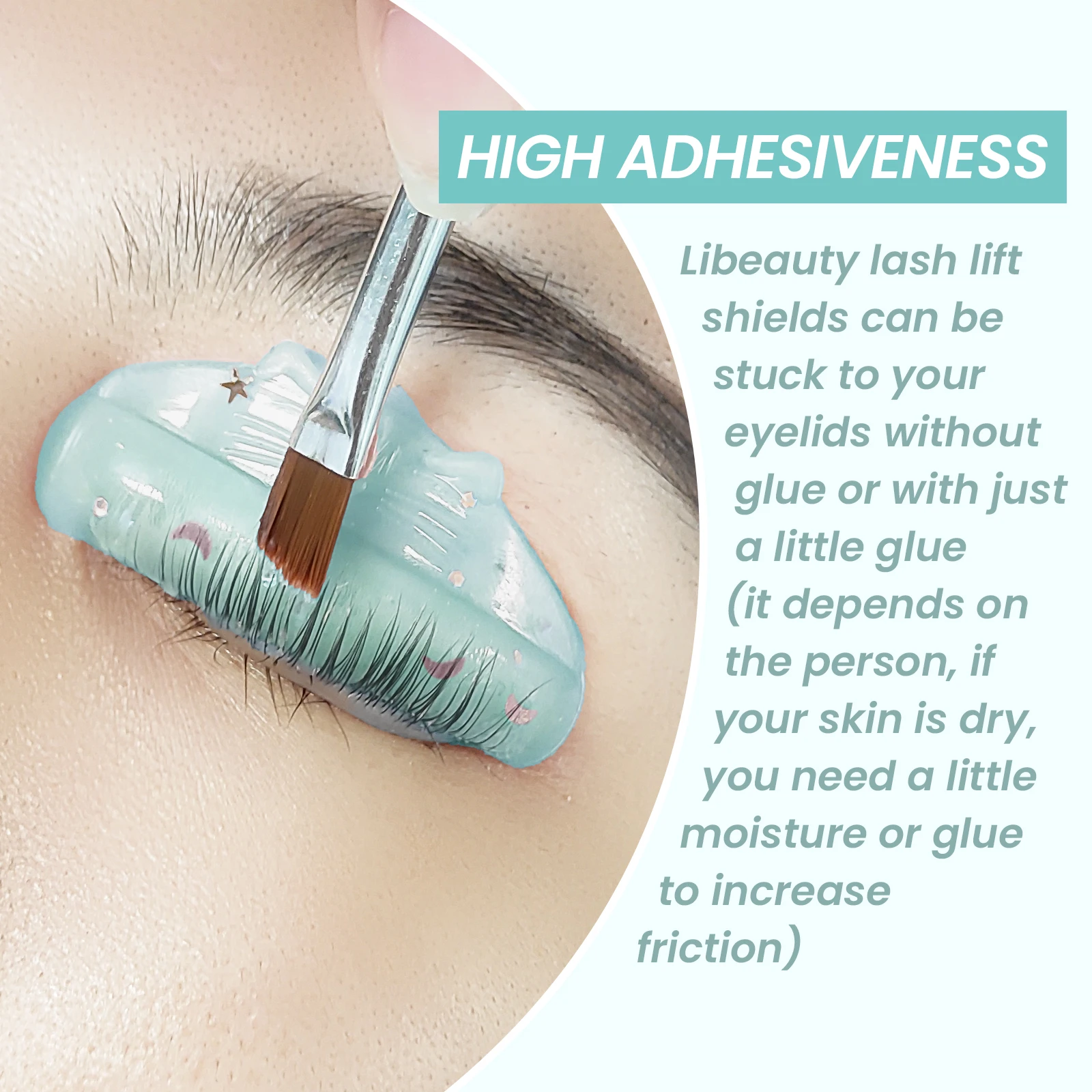 Lomansa 7 أزواج C حليقة سيليكون رمش بيرم منصات لزجة جلدة قضبان درع رفع ثلاثية الأبعاد رمش بكرة الشعر اكسسوارات ماكياج أداة #3