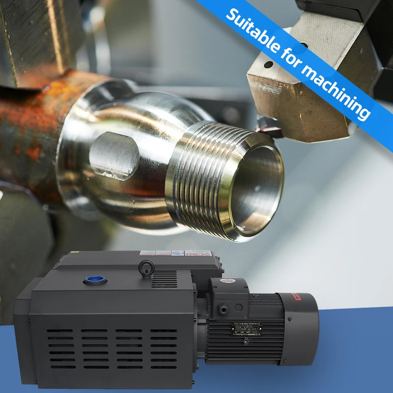 380v 140 M3/h Electric Lubrication Rotary Vane Vacuum Suction Pump for Food Vacuum Packaging Equipment