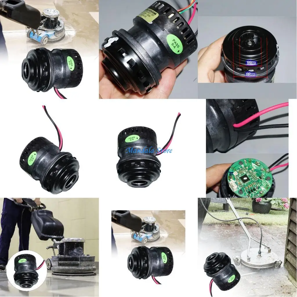 

U2JC Compact 200W Brushless Motor Turbos Fan High Speed Vacuum Suction Floor Scrubber Brushless Fan for Washing Machine