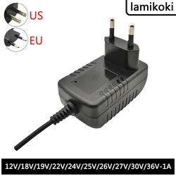 Robot odkurzający 12V 18V 19V 1A odkurzacz przewód zasilający 22V 24V 25V 26V 27V 30V 36V ładowarka