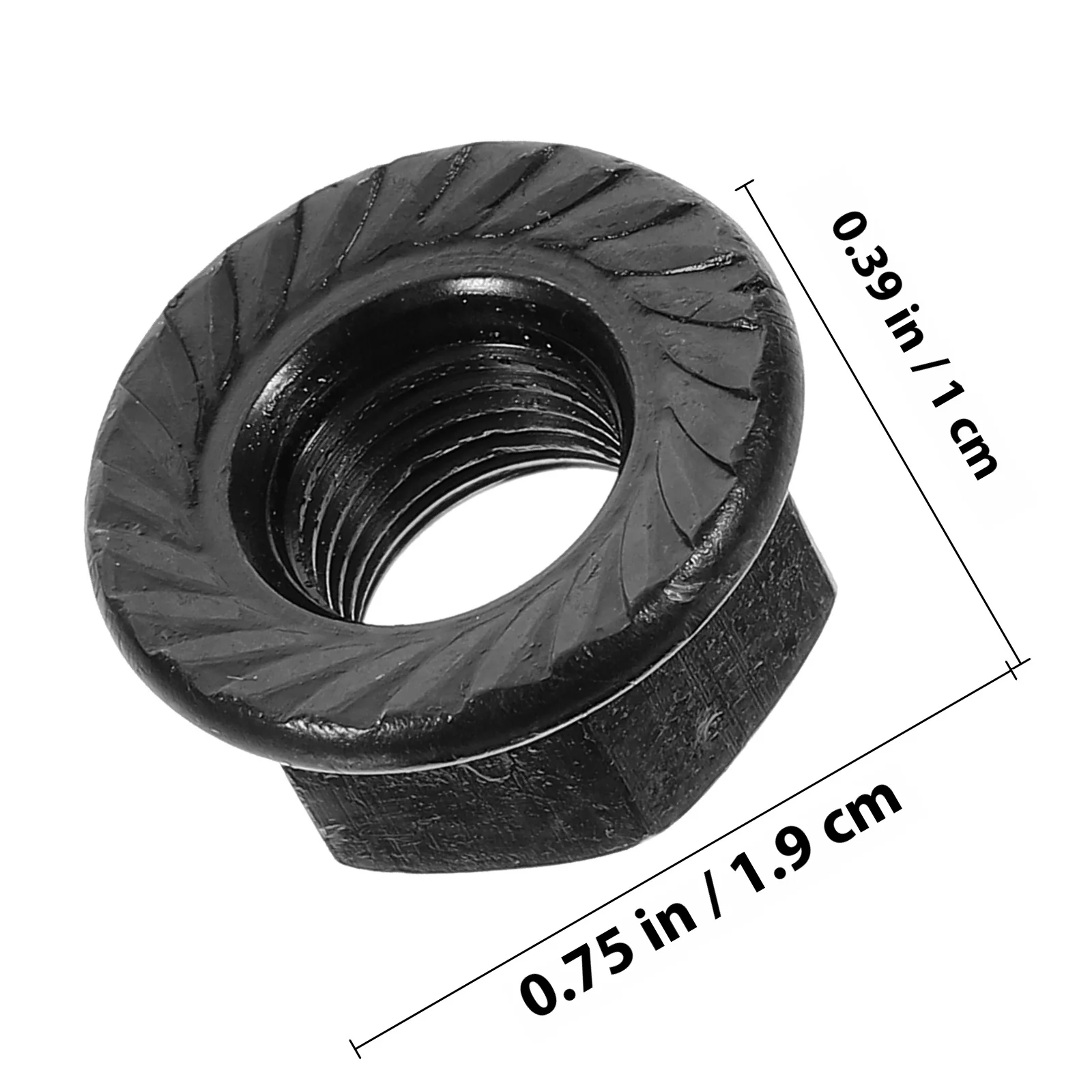 1Set Bike Wheel Axle Nuts Durable Iron Flange Nuts Fixed Safety Fastening Washer Kit for Bicycle Bike Washers Kit