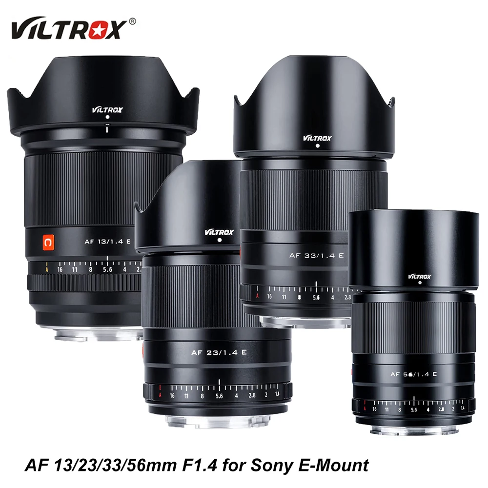 

Viltrox 13mm 23mm 33mm 56mm F1.4 Mount Ultra Wide Angle APS-C AF Lens for Sony E-Mount Camera ZV-E10 A6600 A6100 A6000 A7