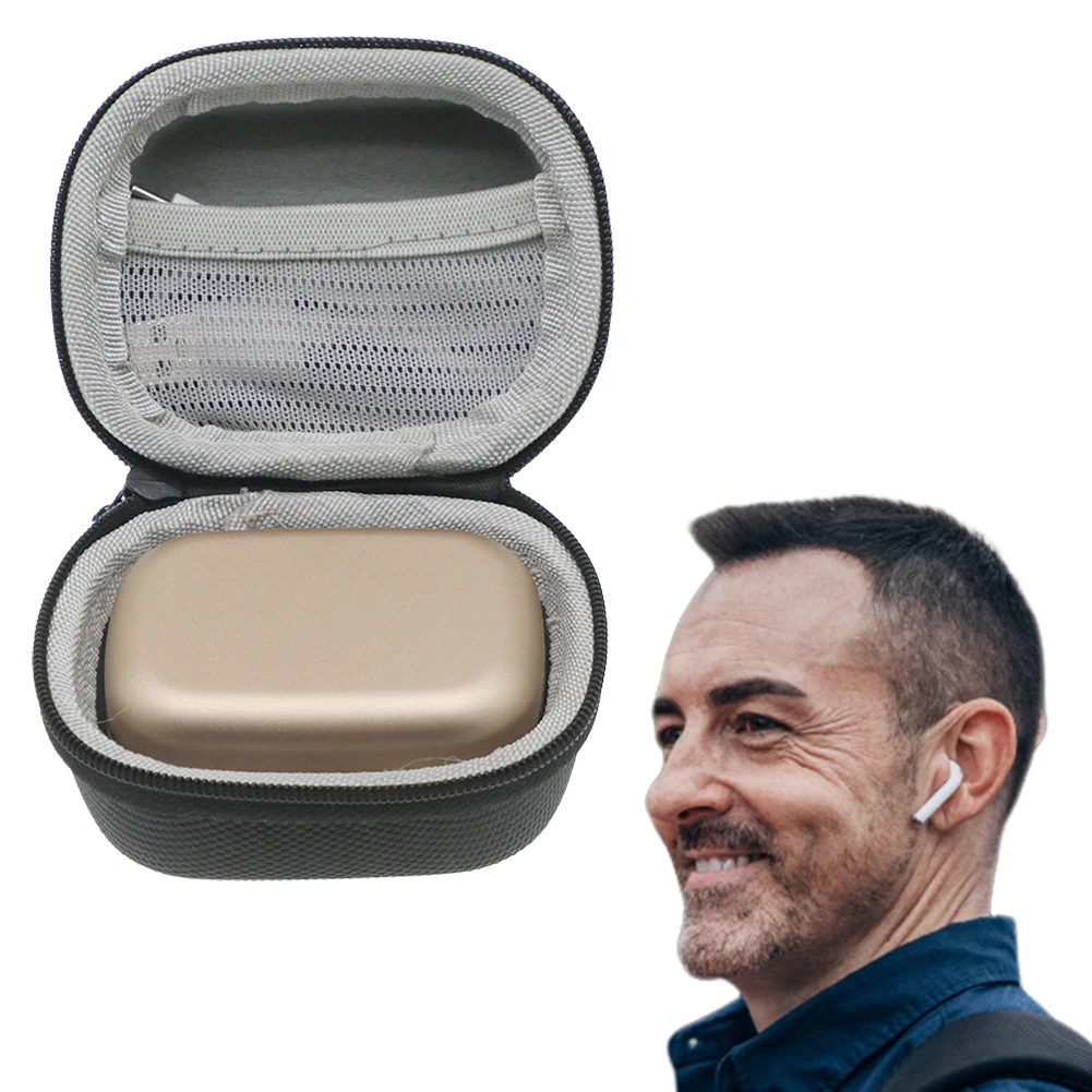 EVA Headphones Carrying Case Shockproof Earbuds Bag with Mesh Pocket & Carabiner for Bang&Olufsen Beoplay EX Wireless Earphones