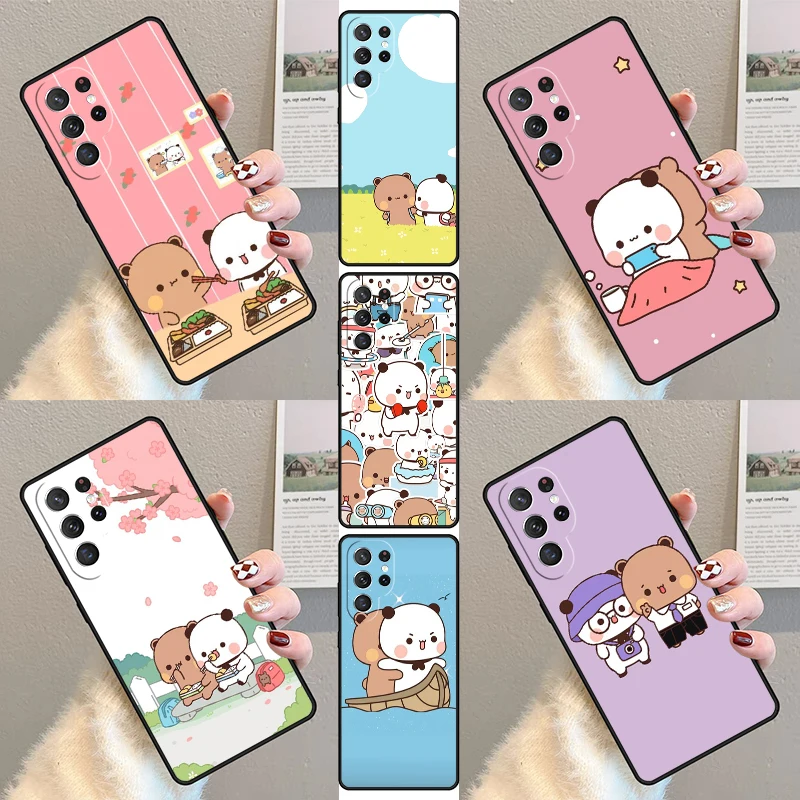 Cute BuBu DuDu Phone Case For Samsung Galaxy S23 S21 S20 FE S24 S22 Ultra Note20 S10 S9 S8 Plus Silicone Cover