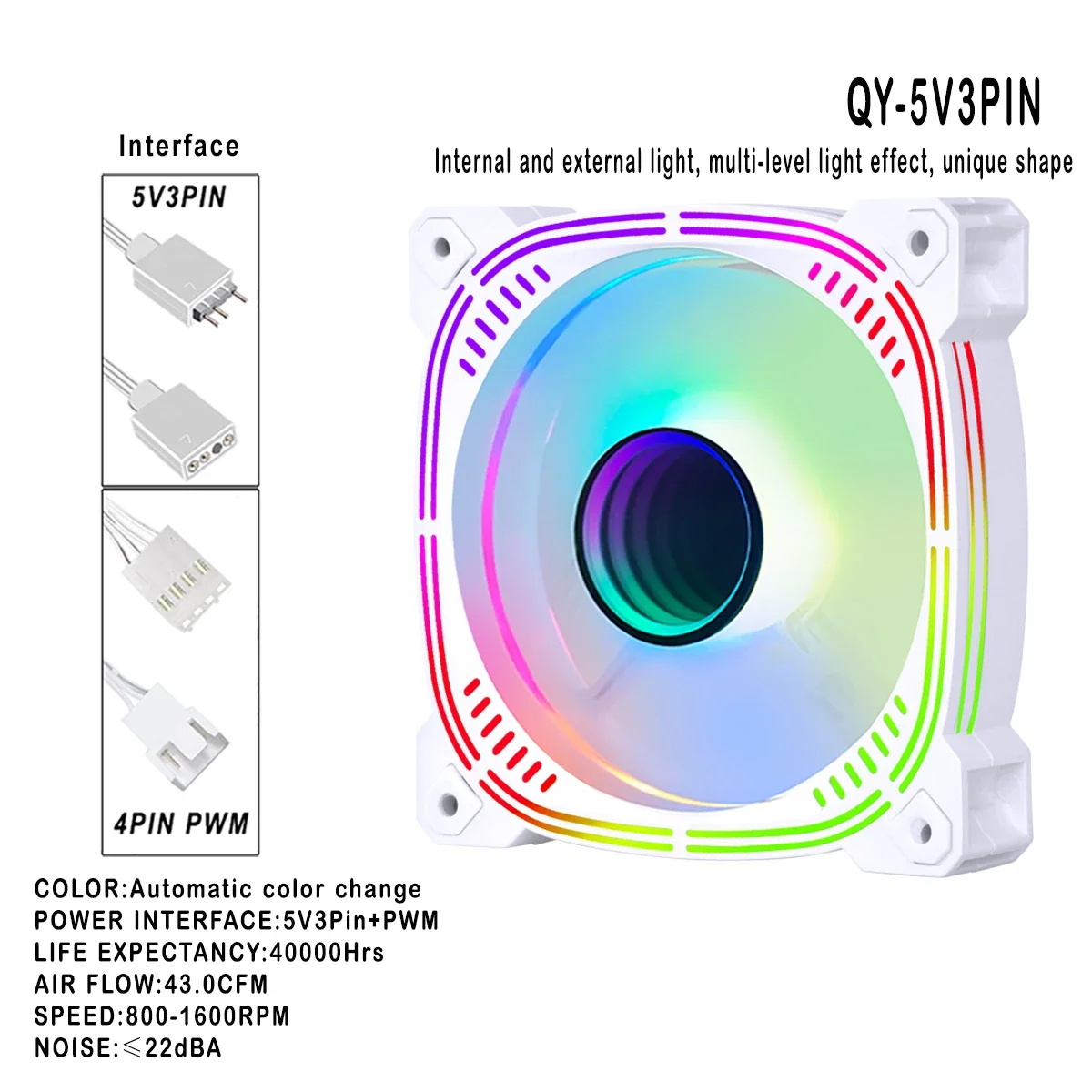 Kit kipas Argb 120mm Ar12pro Rgb, pendingin Pwm Argb 4pin untuk Pc, casing IWONGOU ruang tak terbatas, ventilasi pendingin Pc senyap