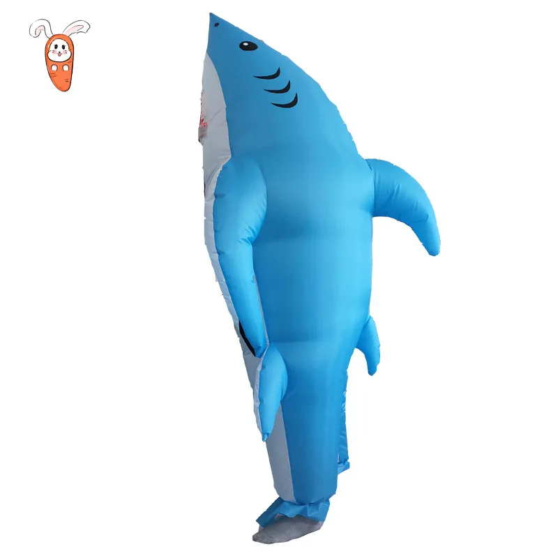 

Chubby Shark Inflatable Costume Cute Cute Holiday Party Stage Performance Atmosphere Props Cartoon Inflatable Costume