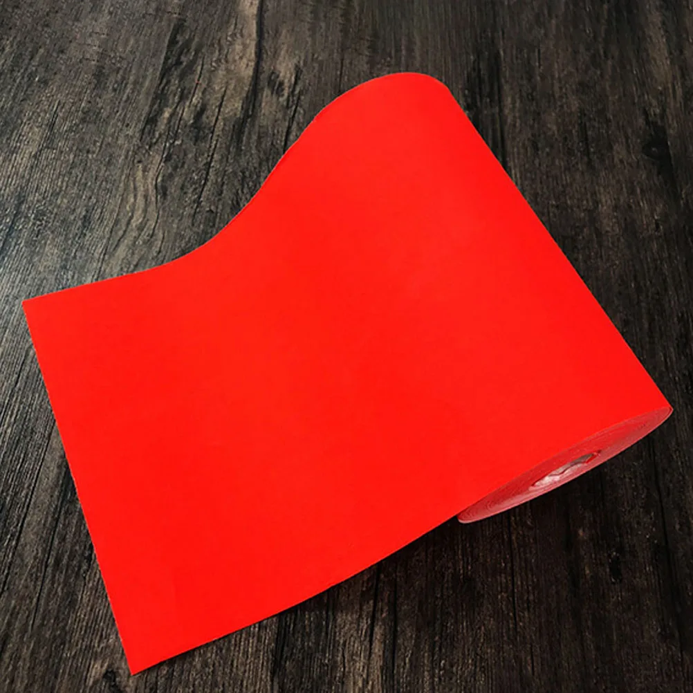 

1 Roll Thickened Red Xuan Paper Blank Scroll For Writing Spring Festival Couplets Calligraphy Rice Paper Art Supplies