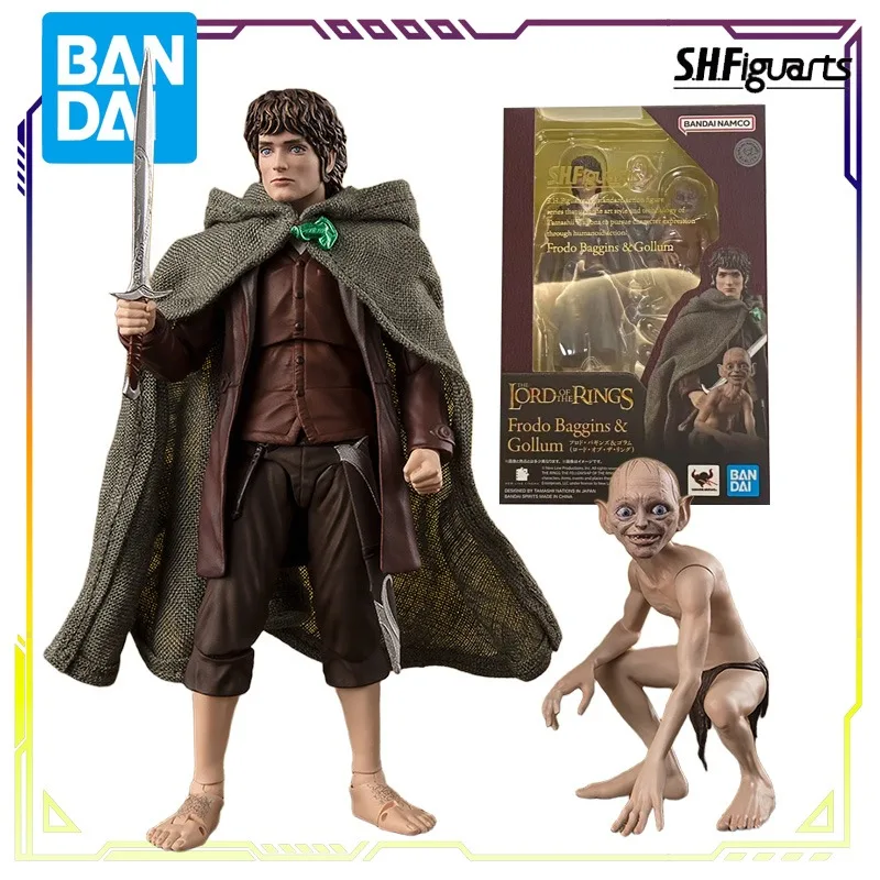 

BANDAI Original S.H.Figuarts Frodo Baggins and Gollum The Lord of The Rings: Fellowship of The Ring Action Figure Model Toys