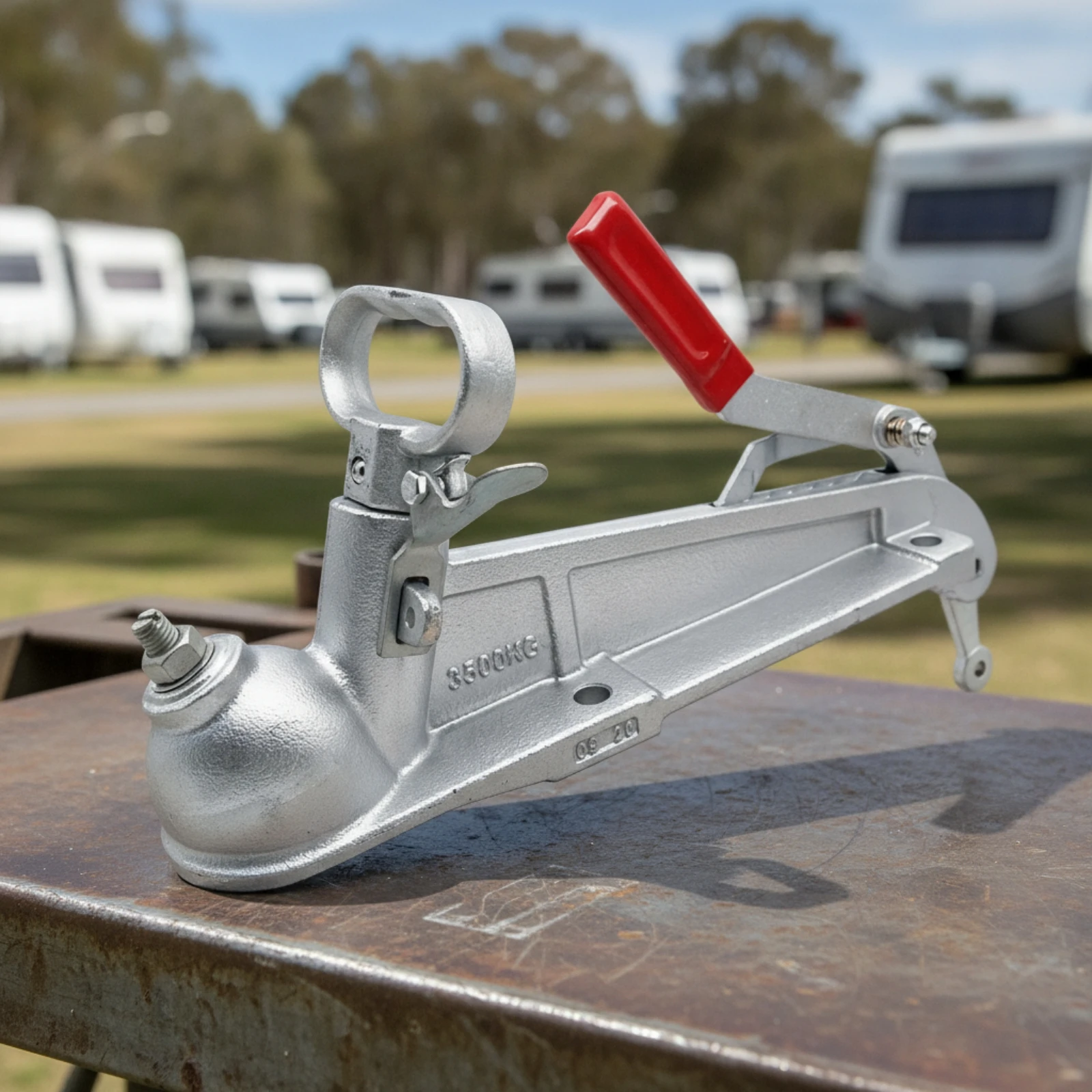 Trailer Connector Body 3500kg Trailer Connector with Lever Hardware Electric Industrial for Mechanics, Towing