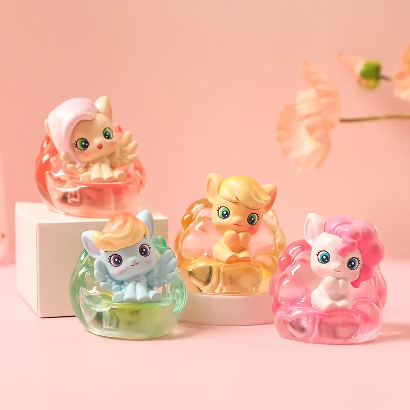 My Little Pony Model Toy Creative Luminous Rainbow Series Cartoon Desktop Collection Tajemniczy model pudełka Dekoracja pokoju Prezenty