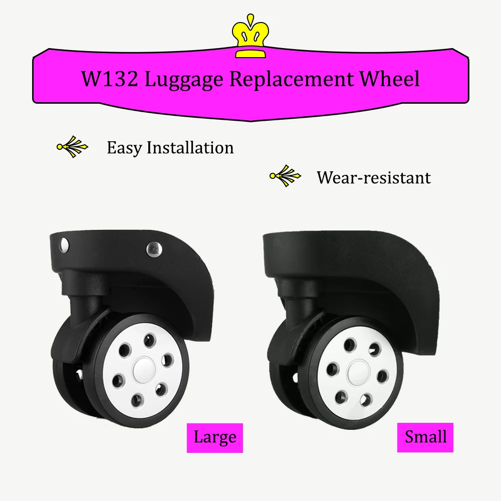 W132 Wheels Suitcase Luggage Customs Box Repair Pulley Durable Boarding Case High Quality Material Selection Replacement Rollers