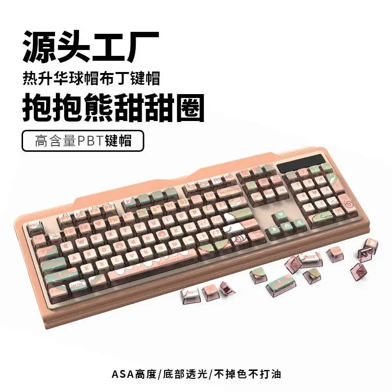 Mechanical keyboard ball cap pudding keycap high content PBT two-dimensional theme wind, keycap