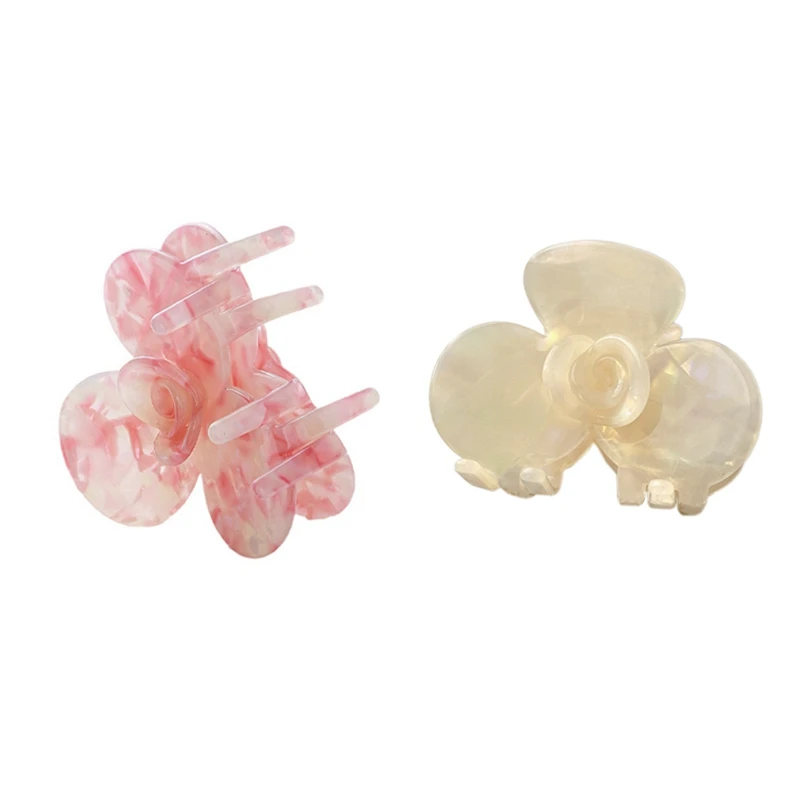 

2 Pcs Acetic Flower Claw Clips For Thick Hair Thin Cute Hair Claw Clips For Women Girls Gifts