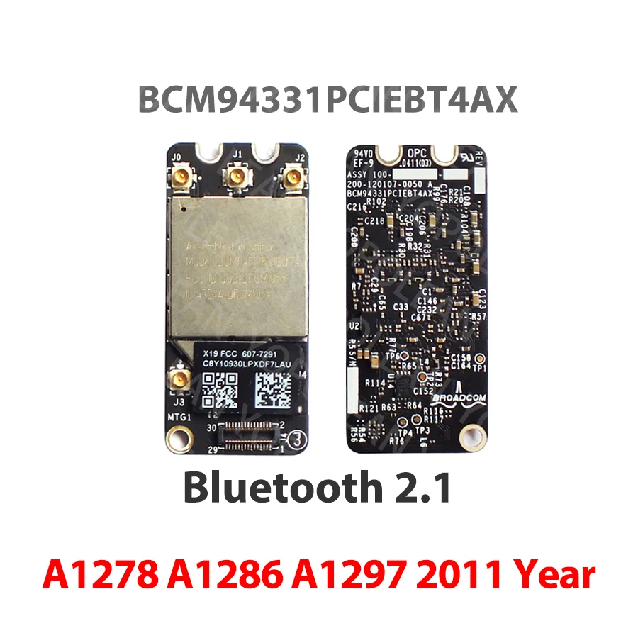 WiFi Airport Card BCM94331PCIEBT4CAX Bluetooth 4.0 For Macbook Pro A1278 A1286 A1297 2011 2012 BCM94331PCIEBT4AX Bluetooth 2.1