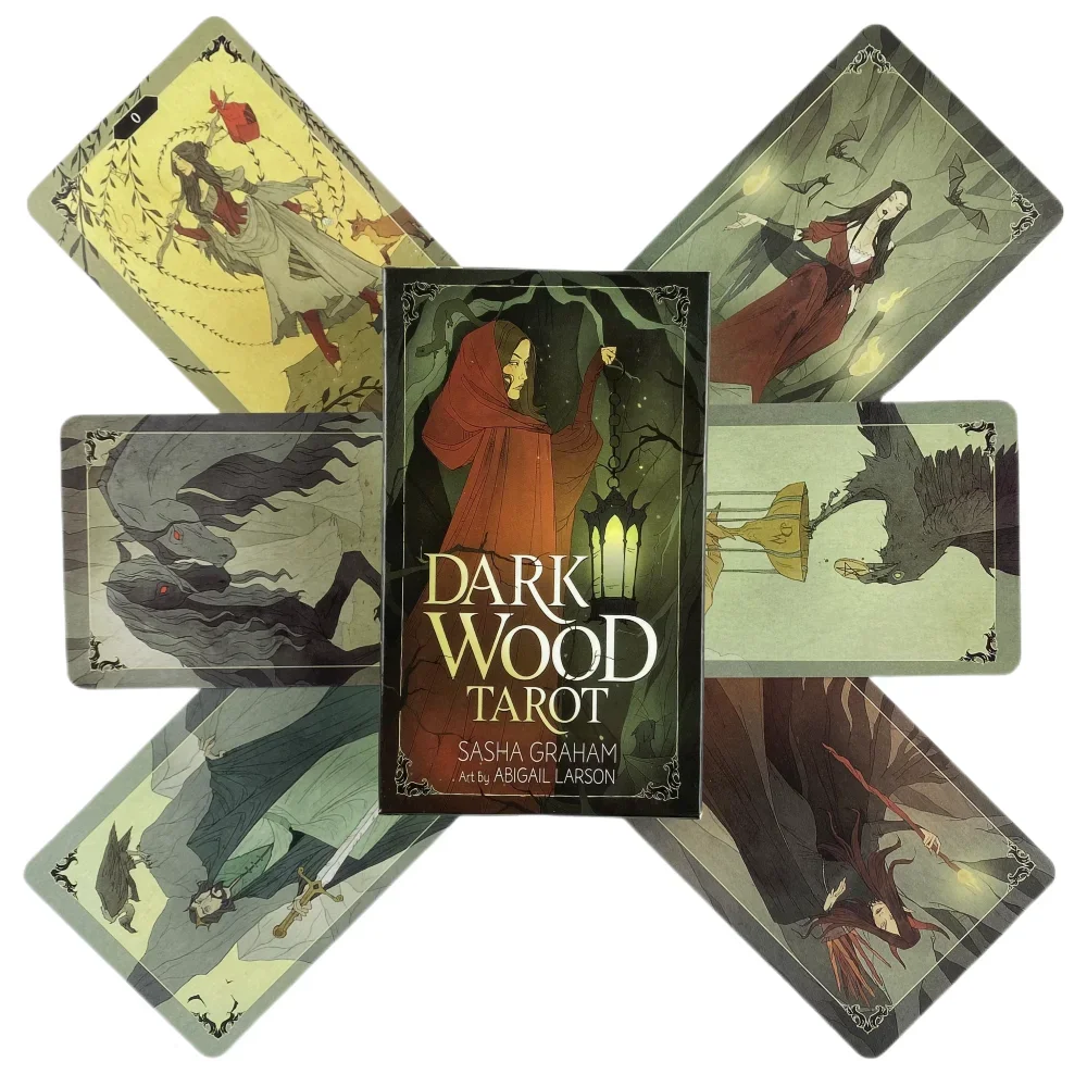 Dark Wood Tarot Cards A 78 Deck Oracle English Visions Divination Edition Borad Playing Games