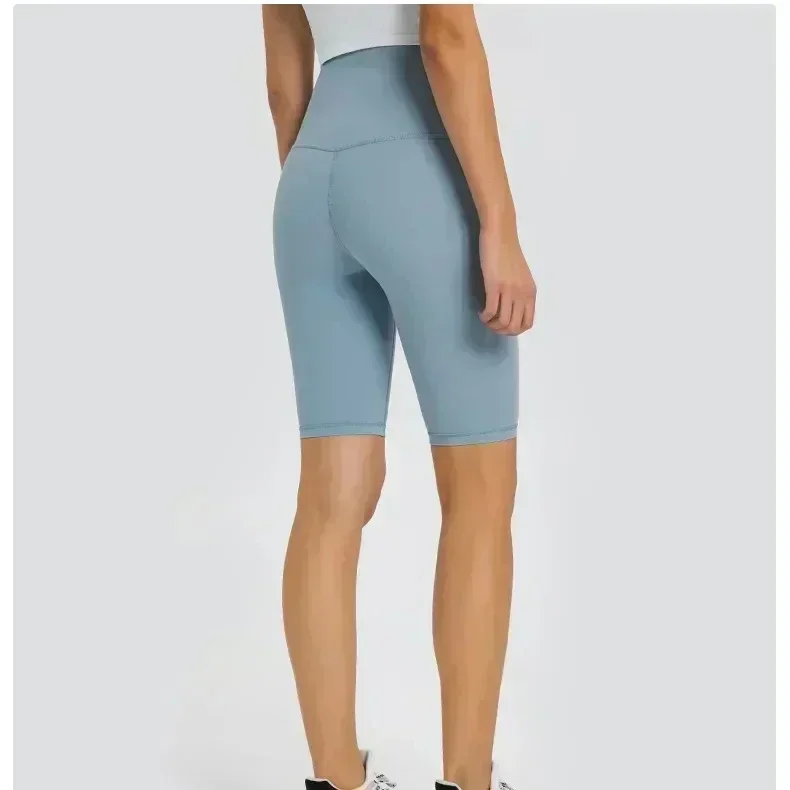 Lemon pantalones cortos deportivos sin costuras, ropa de gimnasio, cómoda, de cintura alta, con bolsillo oculto en la espalda, 10"