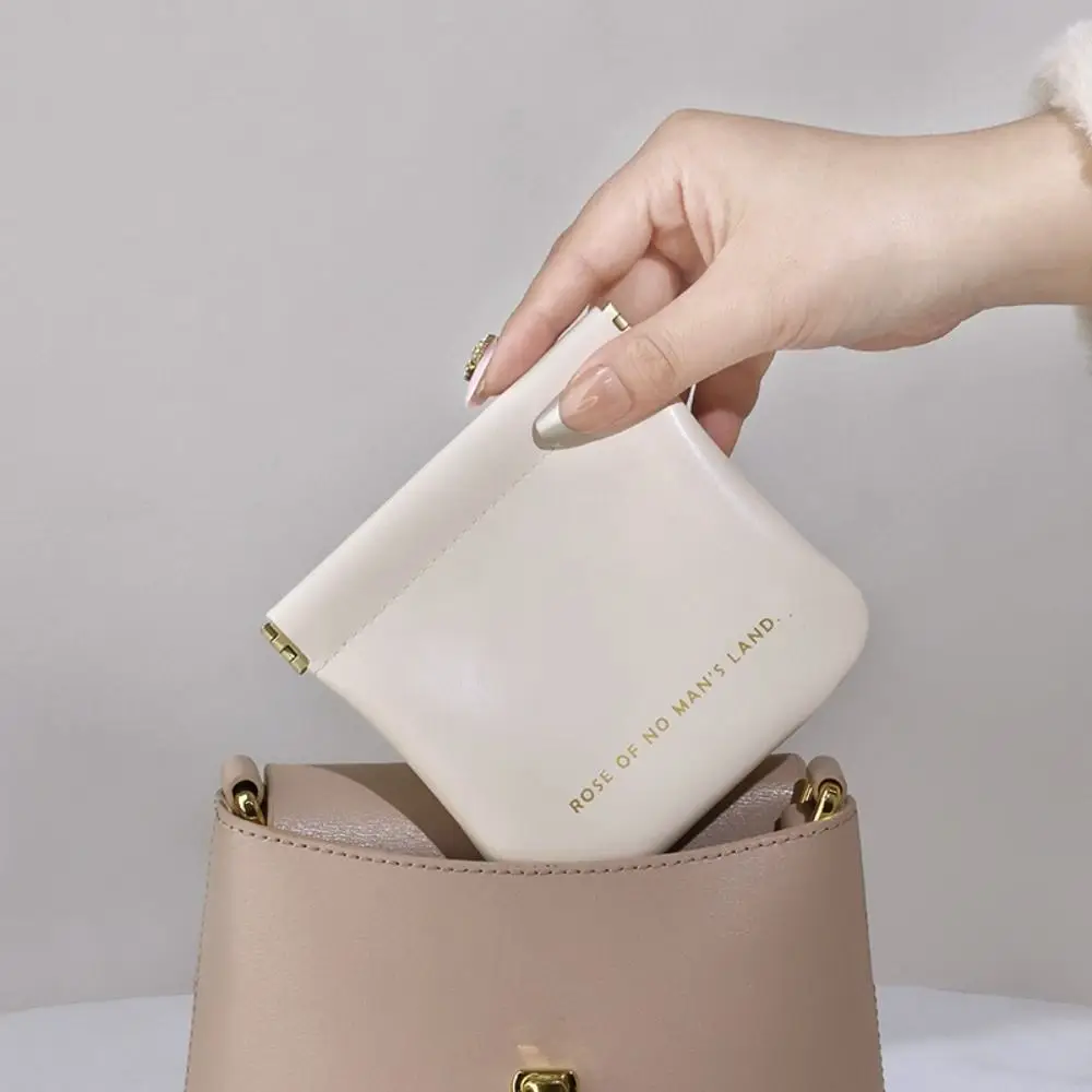 Fashion Simple Lipstick Makeup Bag Portable Mini Cosmetic Organizer Pouch Travel PU Key Small Bags Women Girls