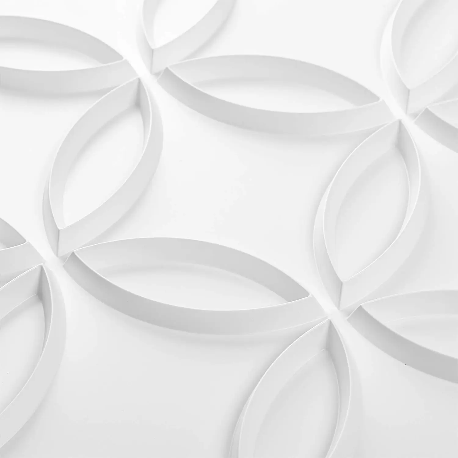 Blanco Paneles 3D, Paneles de Pared 3D para Hogar y Oficina (12 Piezas/3 ㎡ )