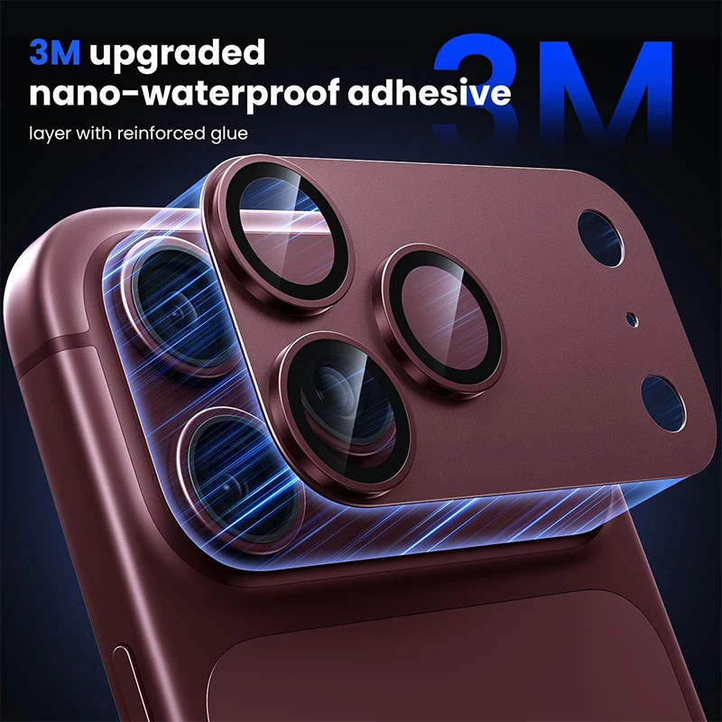 1-3pcs Lens Armor Protective Film For iPhone 18 Pro Max / 18 Pro Full Cover Ultra-Thin Camera Protector Anti Scratch Metal Frame