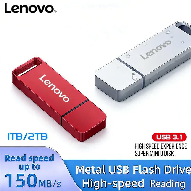Lenovo Mini High-Speed OTG Flash Drive Metal USB Stick Durable Portable Storage 2TB/1TB/512GB/256GB/128GB Camera Accessories