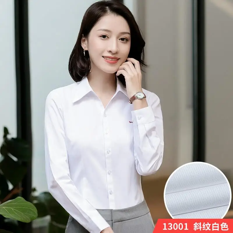 New Summer Spring Women Casual Blouse Cotton Slim Fit Long Sleeve Button Embroidery Harmont Shirts Blaine Blouses