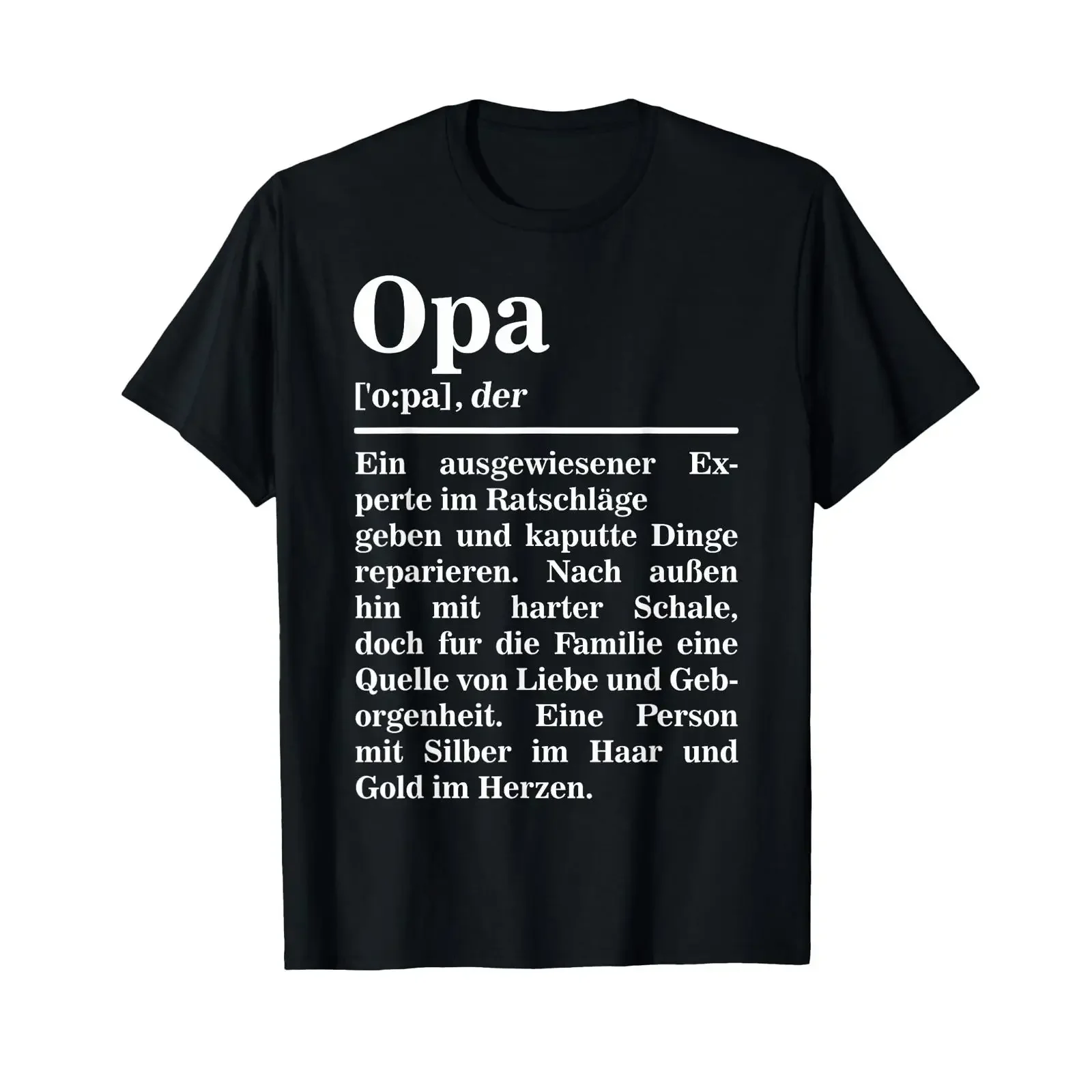 Men's Grandpa Definition Sweet for Cool Grandfather T Shirt vintage Washed Soft Slightly Casual homme Versatile Unisex