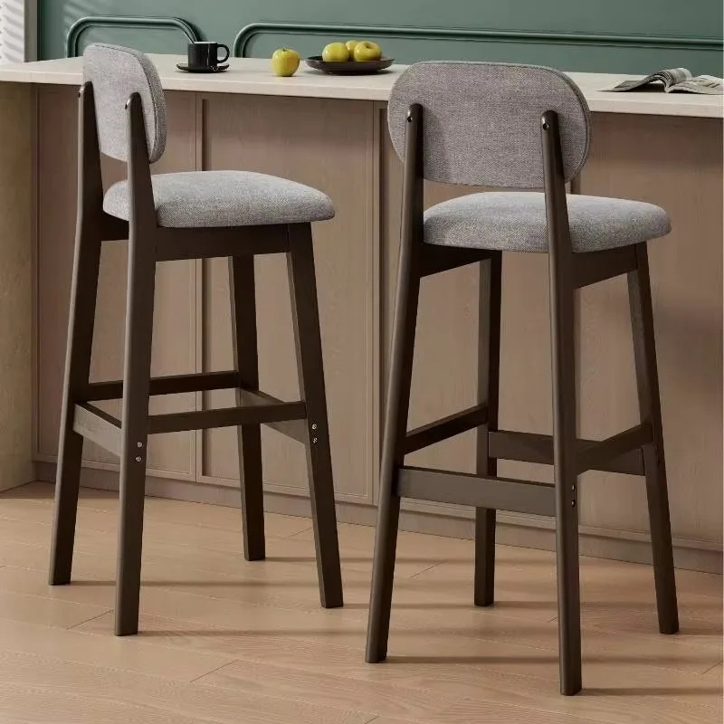 Designer Simple Bar Chair Comfortable In Malaysia Modern Restaurant Counter Stool Kitchen Japandi Tabouret De Bar Club Furniture