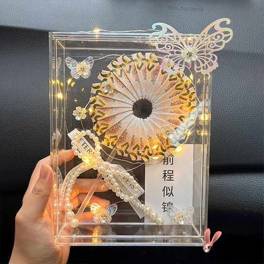 

Прозрачная акриловая подарочная коробка для конфет на день рождения, праздничный подарок для друзей, с надписью «Пожалуйста, съешьте сахар», «Принцесса», «Спасибо, что пришли»