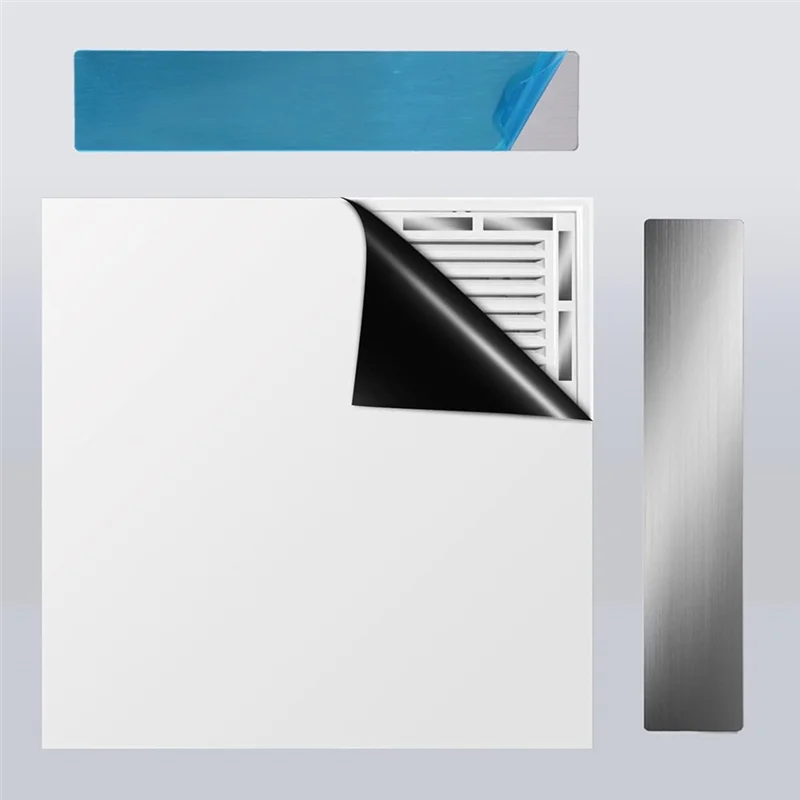 AB66-voor magnetische montage compatibele zelfklevende metalen platen 20 stuks met sterke lijm voor niet-stalen ventilatieopeningen