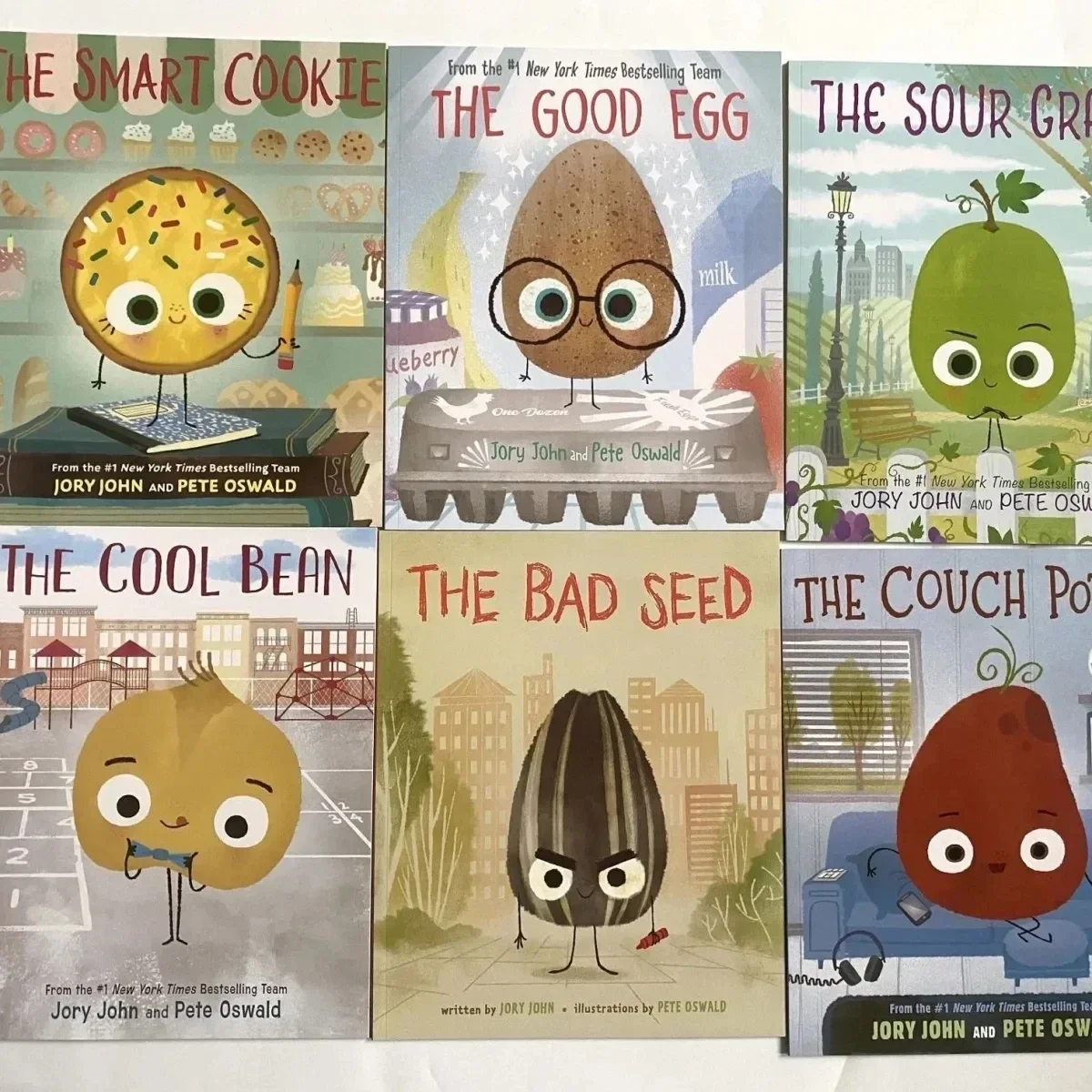 6 کتابیں The Smart Cookie Bad Seed Good Egg Souch Potato Cool Bean English Picture Book Storybook Children Education Kids Reading