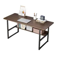 MinimalismBedroom Desk Table With Bold Steel Frame Board For A Computer Living Room Learning Household Office Modern Furniture