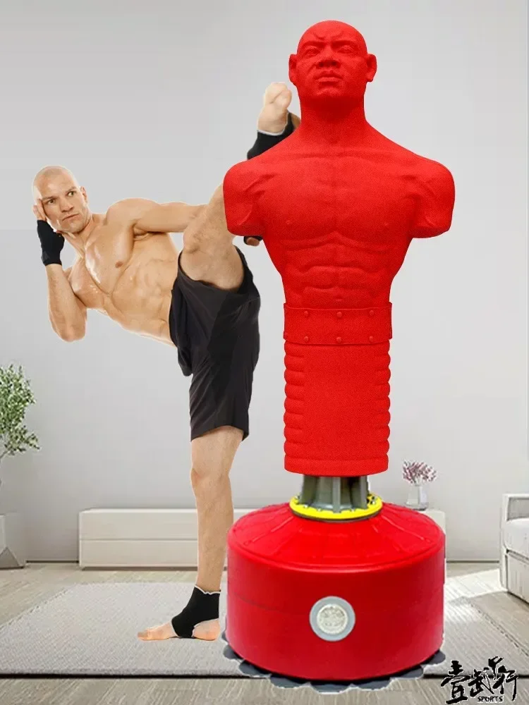 Boxer shaped silicone humanoid sandbag, boxing home vent dummy, professional Sanda training equipment, tumbler sandbag