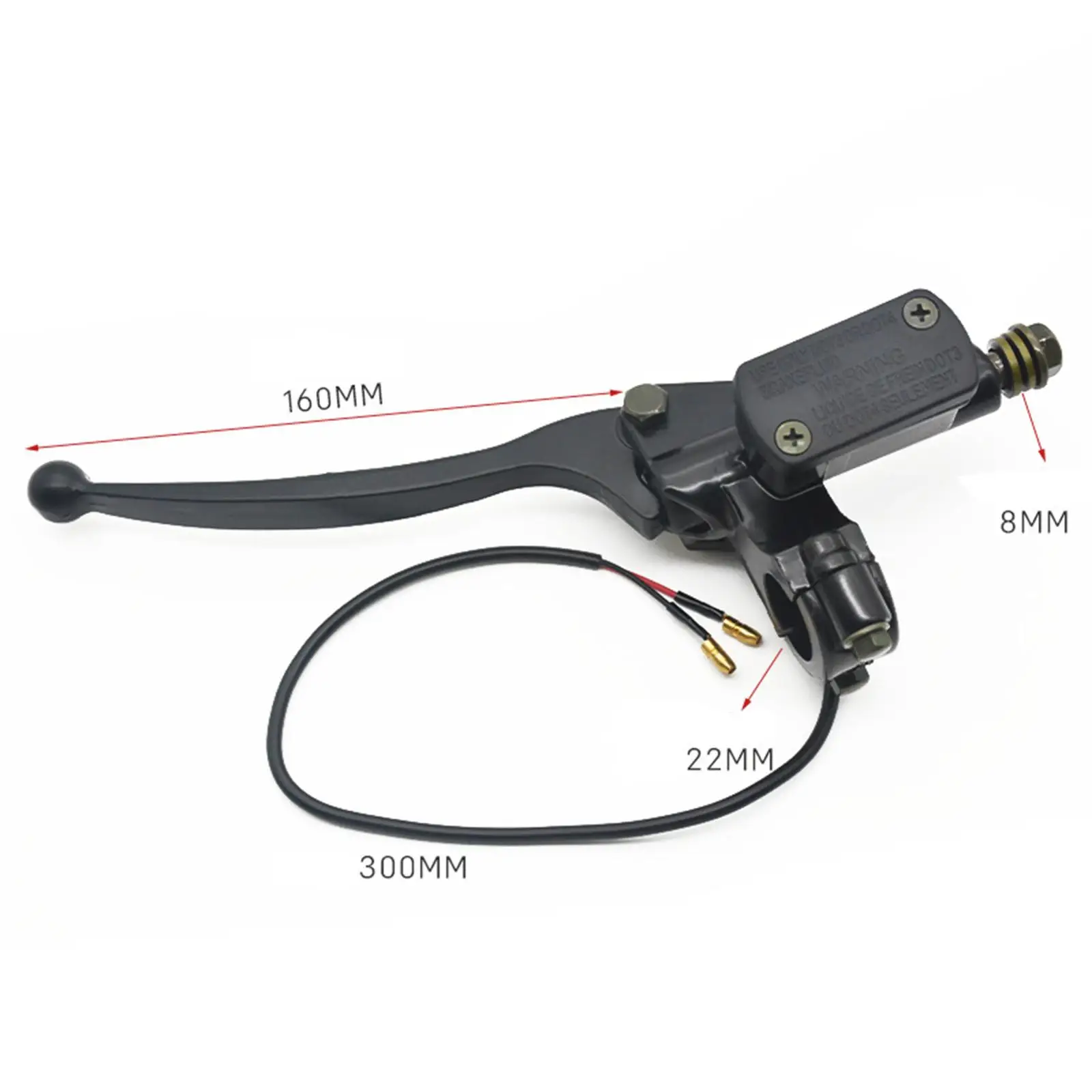 Front Brake Pump Stable Performance Aluminum Alloy Replacement Quality Repair Part Sturdy Hydraulic Brake Lever for Electric Car