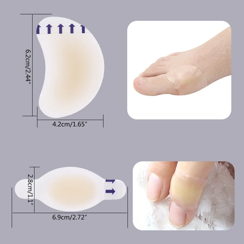 2023 Nieuwe Blister Bandages, Blister Gel Pads Waterdichte Hydrocolloid Gel Blister Kussens, Zelfklevende Voet Blister Patch