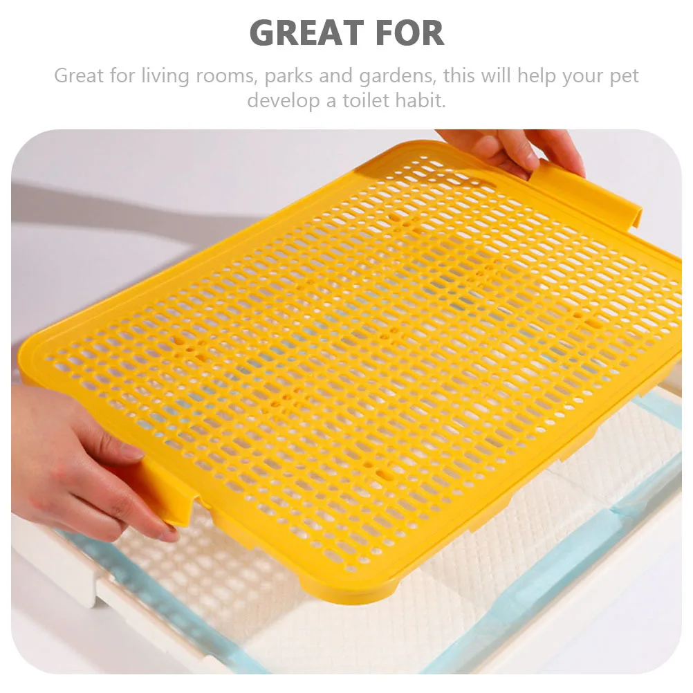 

Dog Toilet Potty Pee Pads for Dogs Tray Small Puppy Holder Household Training Urine Bedpan