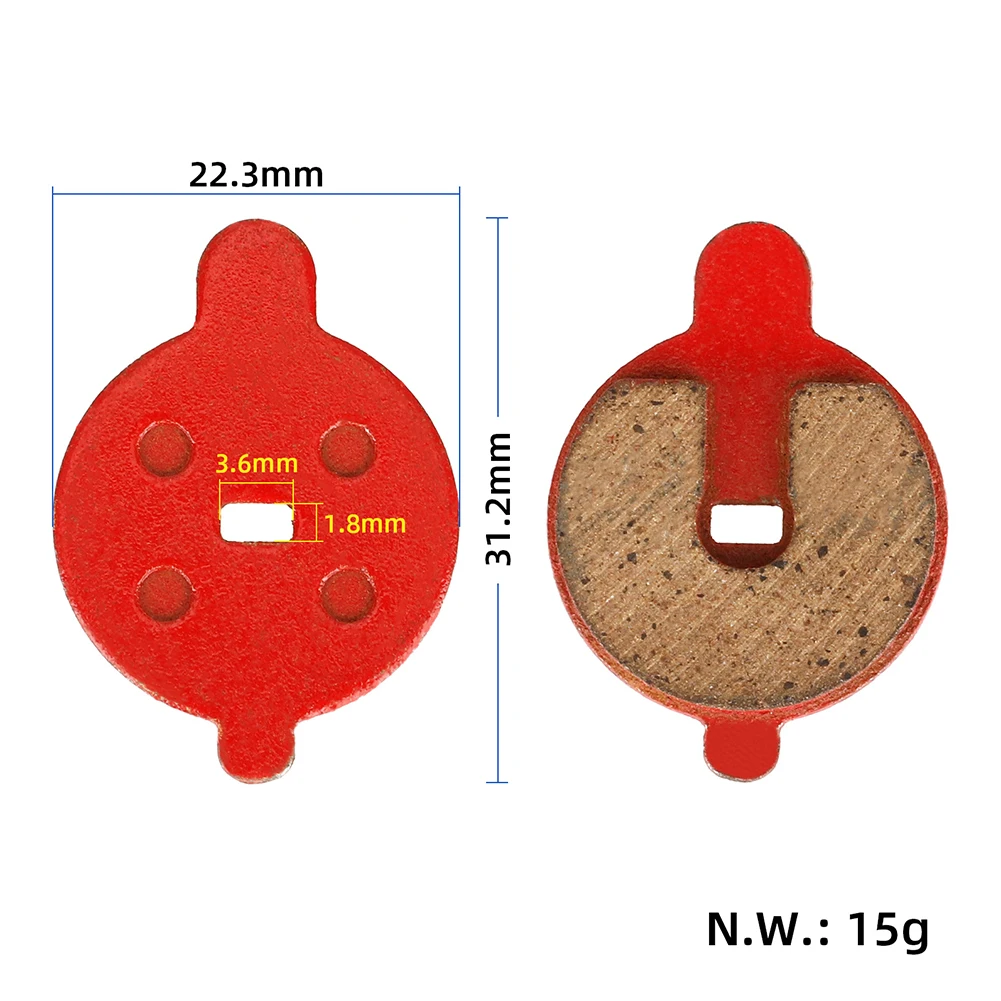 1 Pair Resin Disc Brake Pads For Xiaoniu KQ3/KQ3 Pro/KQ2 E-Scooter Discs Brakes Pad Electric Scooter Accessories