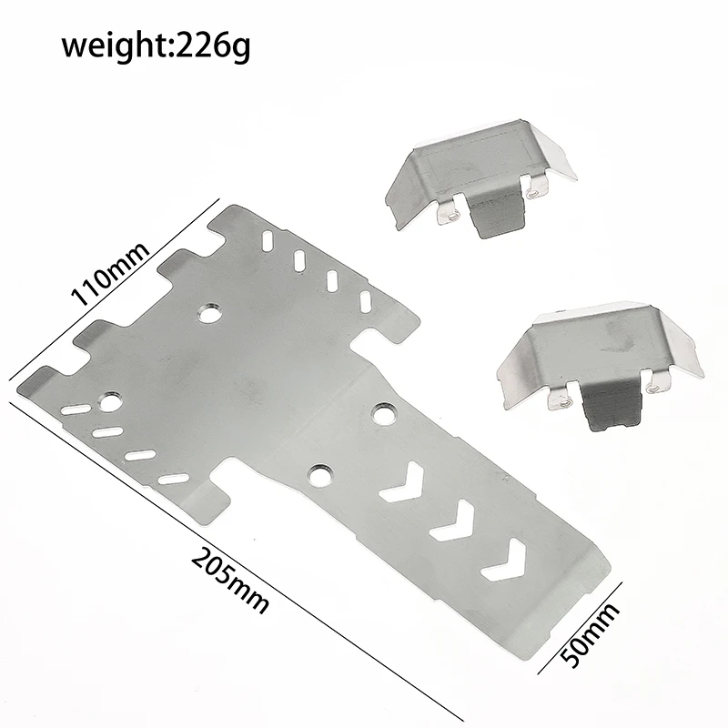 YK4061 Metal Armor Chassis for RC Cars - Heavy-Duty Anti-Collision Upgrade | Protective Plate Set 