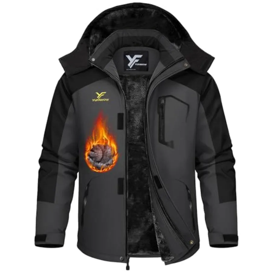 

Мужская лыжная куртка, водонепроницаемая, теплая, утепленная, для сноуборда, зимняя куртка для активного отдыха в холодную погоду, для спорта и работы