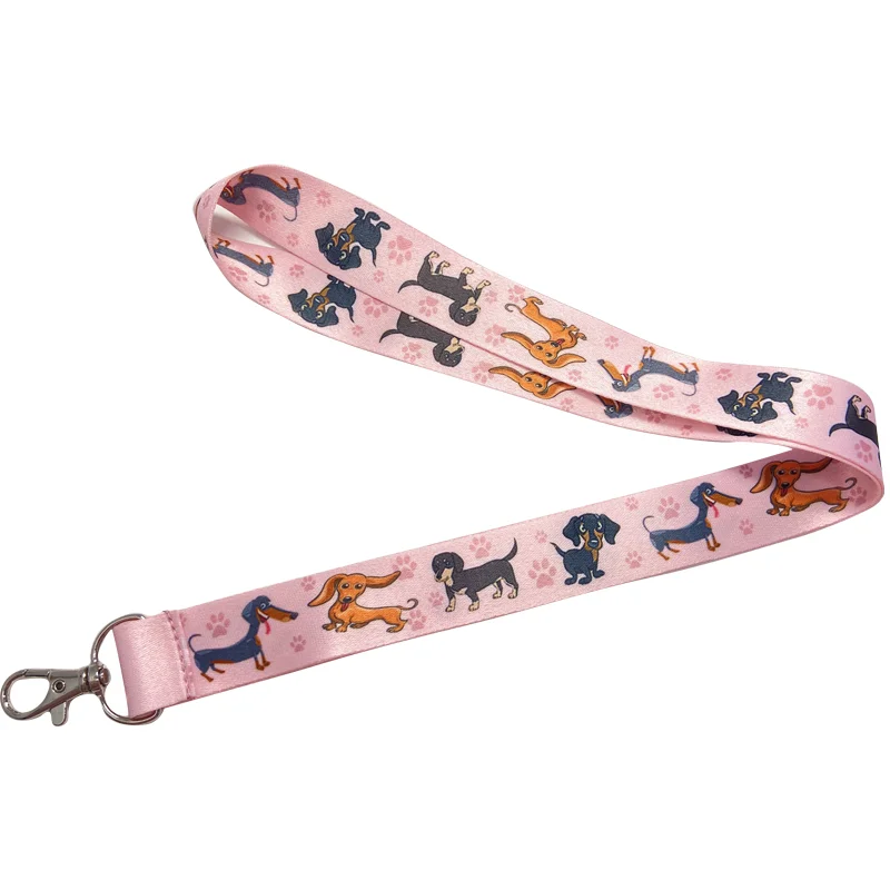 C1699 Dachshund Dogs Cute Lanyard for Key Neck Strap lanyards id badge holder Key Chain Key Holder Hang Key Rings Accessories