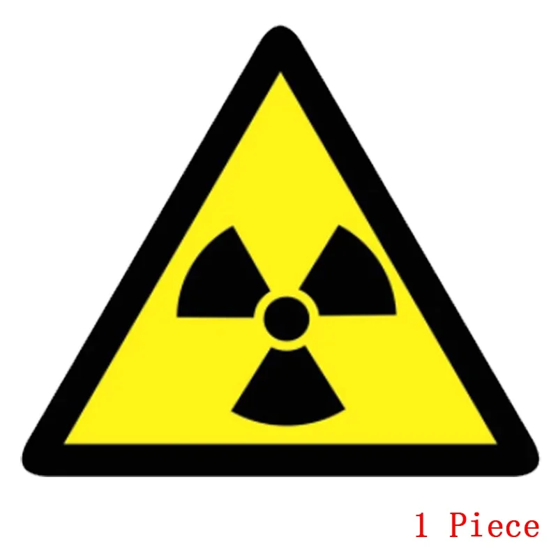 Car Stickers Warning Radioactive Radiation Protection Vinyl Decals Car Motorcycle Bumper Body Rear Window Decorative Decals,