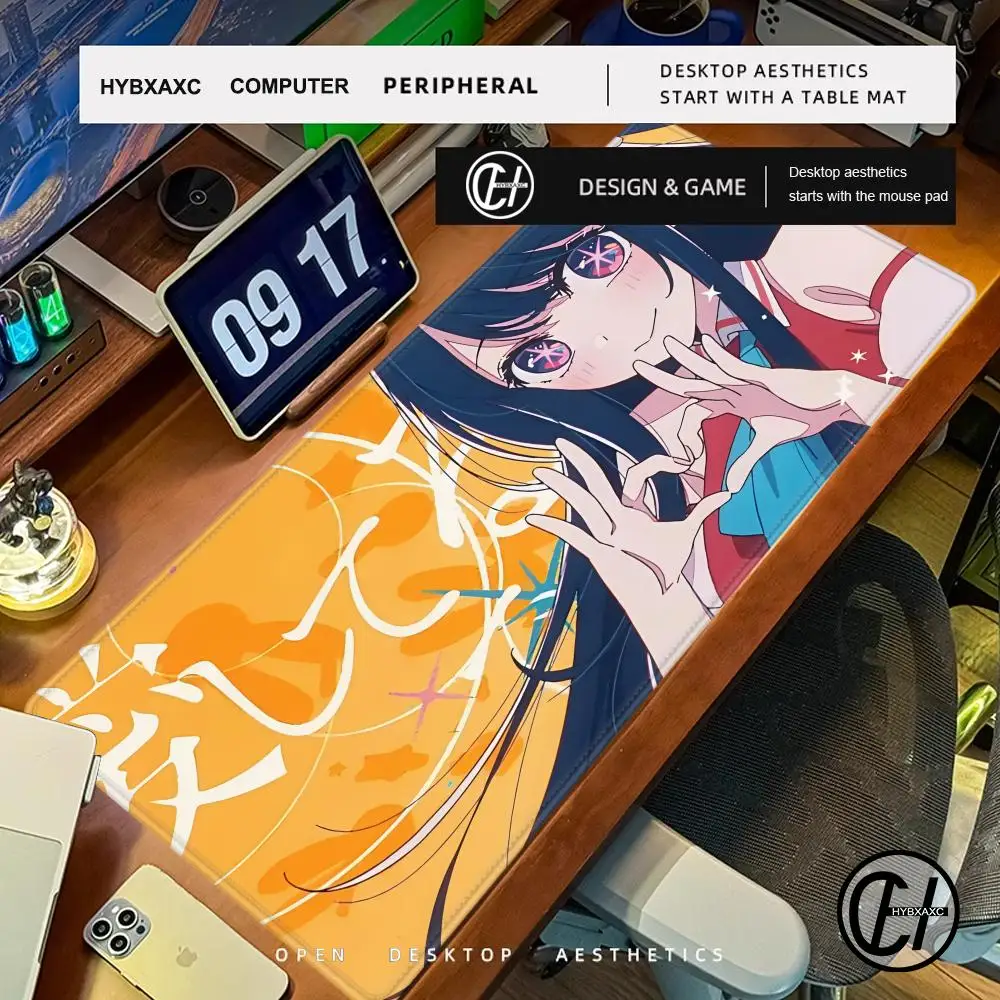 

Gaming Accessories Mause Pads Oshi No Ko Hoshino Ai Computer Mouse Pad Carpet Kawaii Girl Deskmat Keyboard Pads коврики для мыши