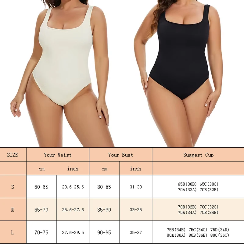 GUUDIA Ribbed Tummy Jumpsuit Daily Shaper Bodysuits Light Control Compress Tummy Control Open Crotch Shapewear Suits Open Crotch