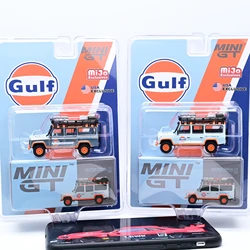 TSM Minigt  1/64 #156  US Edition Limited Land Rover Guardian Gulf Oil  Die-cast alloy car model collection display gifts