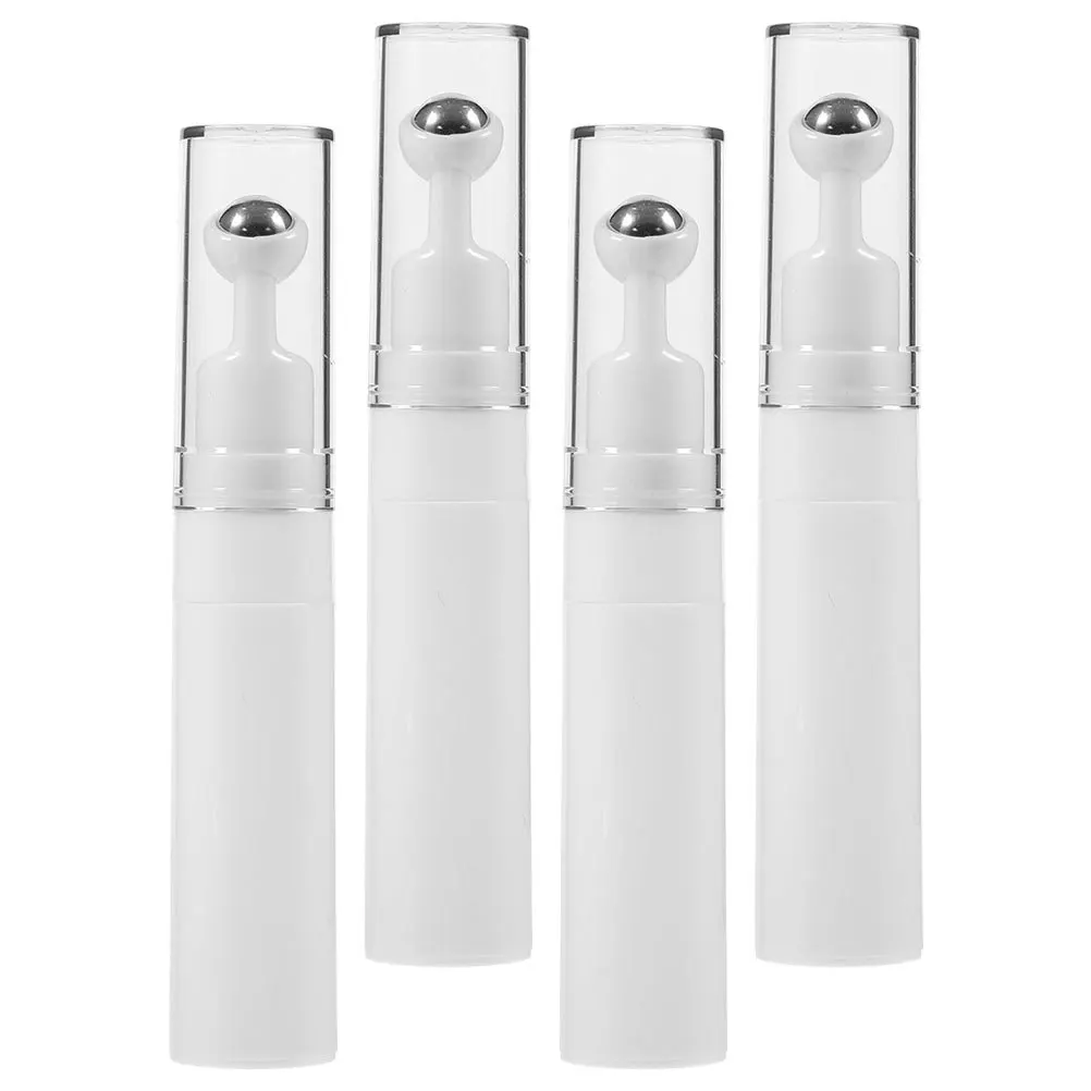 4 szt. Szklane buteleczki z kulką do olejków eterycznych, wielokrotnego użytku, przenośne, idealne w podróży, mini buteleczki na próbki perfum, puste.