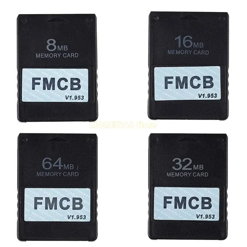 F62C untuk Konsol Game Adaptor Jaringan 8MB 64MB V1.953 Penggantian Kartu Memori FMCB