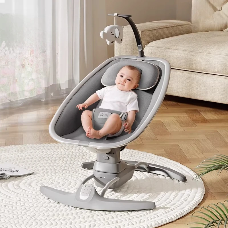 Multifunctional Electric Rocking Chair for Kids, Baby Resting Chairs Lounge Chair, Electric Music Soothing Smart Baby Rocker Bed