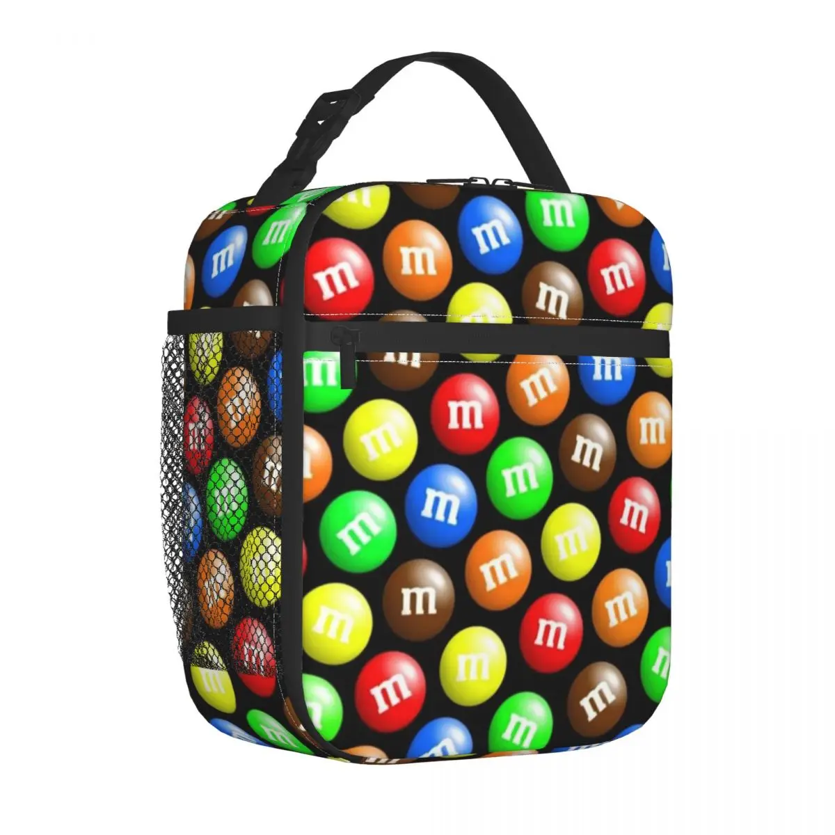 MMS Chocolate Candy Insulated Lunch Bag for Women Leakproof Cartoon Character Thermal Cooler Lunch Box Office Work School